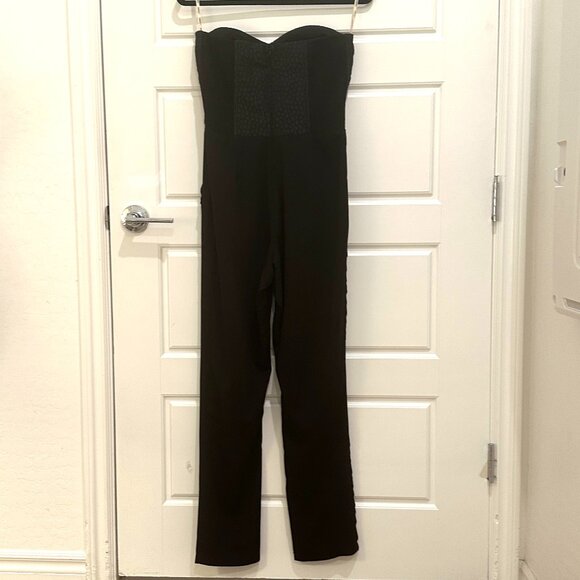 6 SHORE ROAD BLACK STRAPLESS JUMPSUIT MEDIUM - Picture 3 of 7